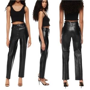 ARITZIA Wilfred ‘The Melina’ Vegan Super High Rise Straight Leg 5 Pocket Pants